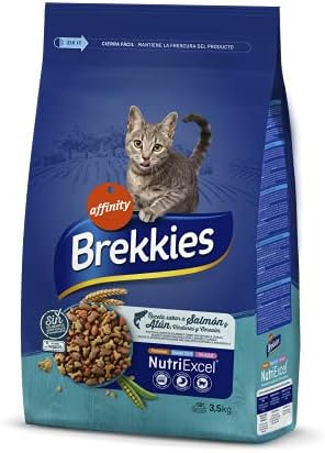 Comida para gatos Brekkies con salmón, atún y verduras 3,5 kg